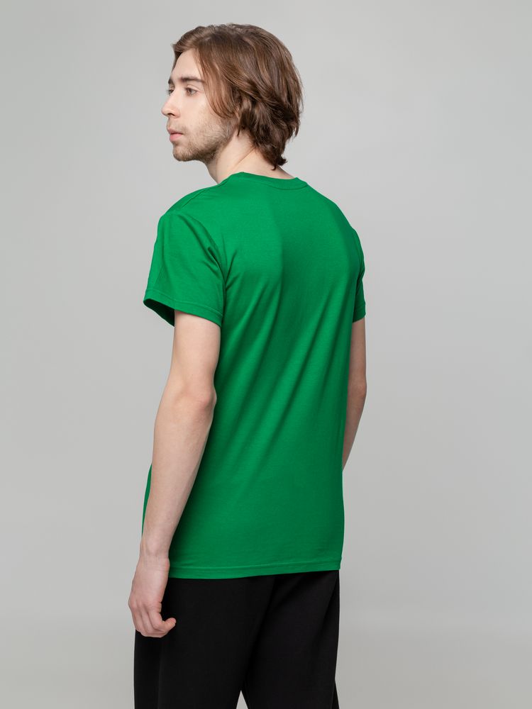 Футболка унисекс T-bolka 140, темно-зеленая — изображение 7