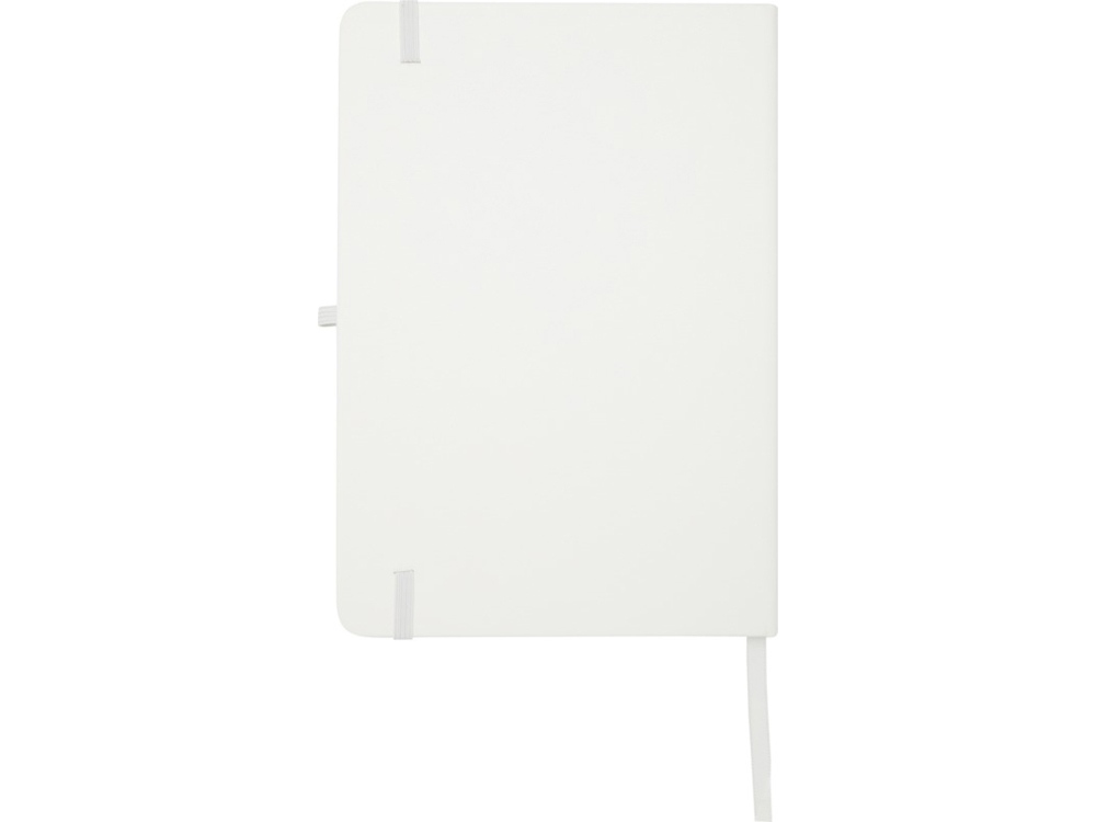 Teak блокнот А5 из переработан. материала в твердой обложке с линован. страницами - Белый — изображение 3