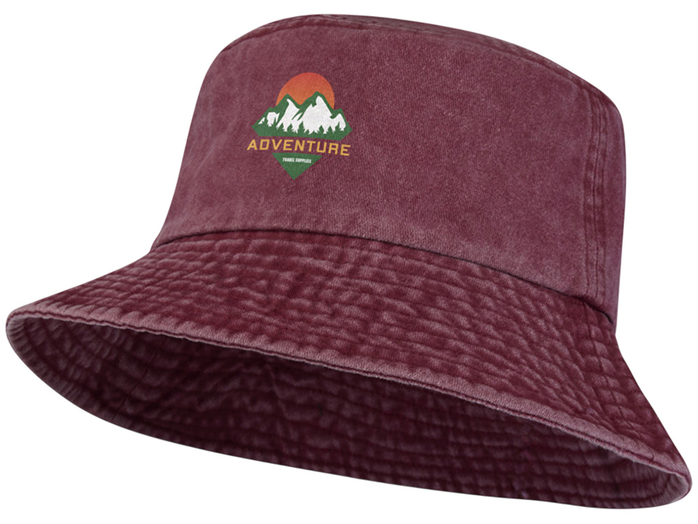 Панама Mitica стираная - Бургунди — изображение 4