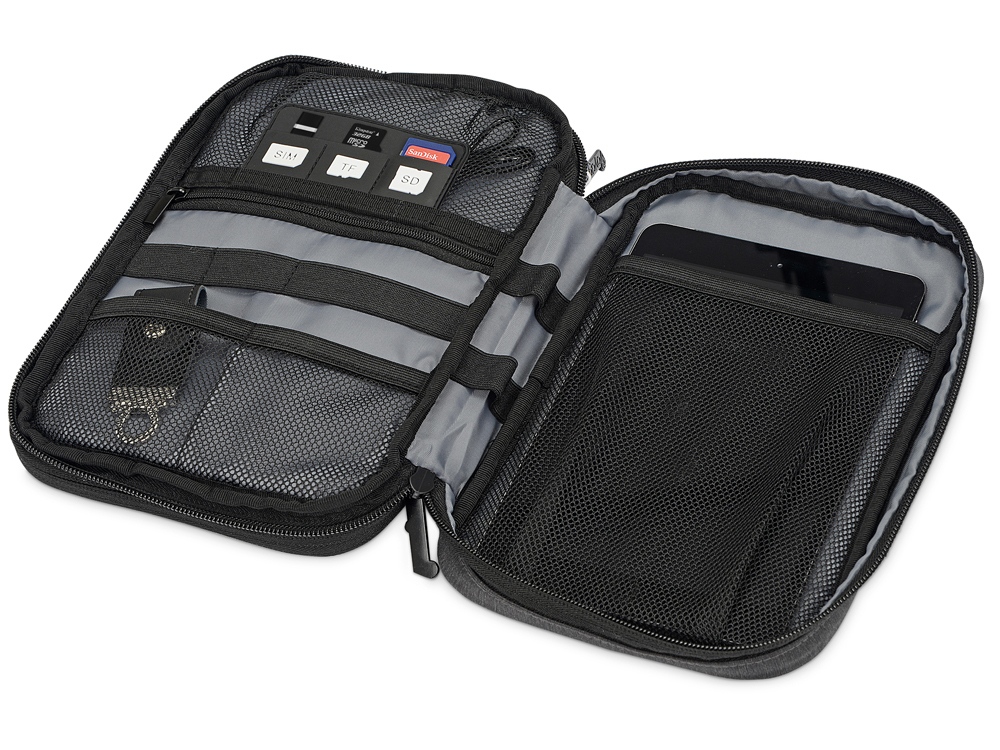 Органайзер для электроники District, темно-серый — изображение 5