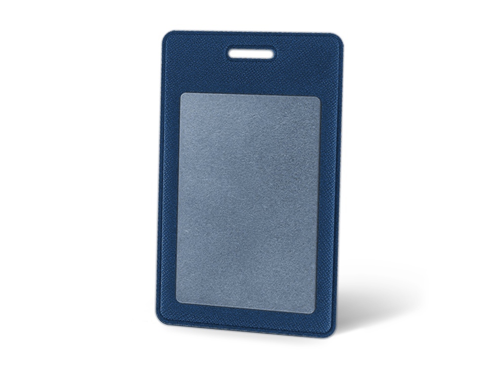 Вертикальный карман из экокожи для карты Favor, синий
