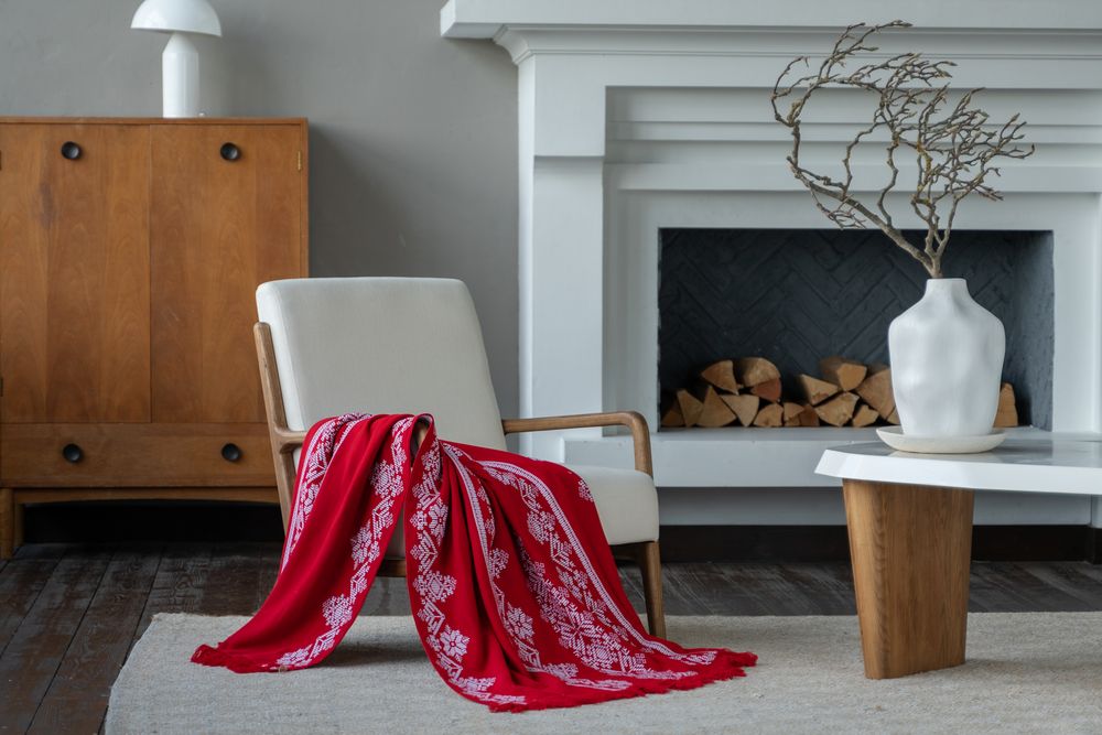 Плед Onego, красный — изображение 8