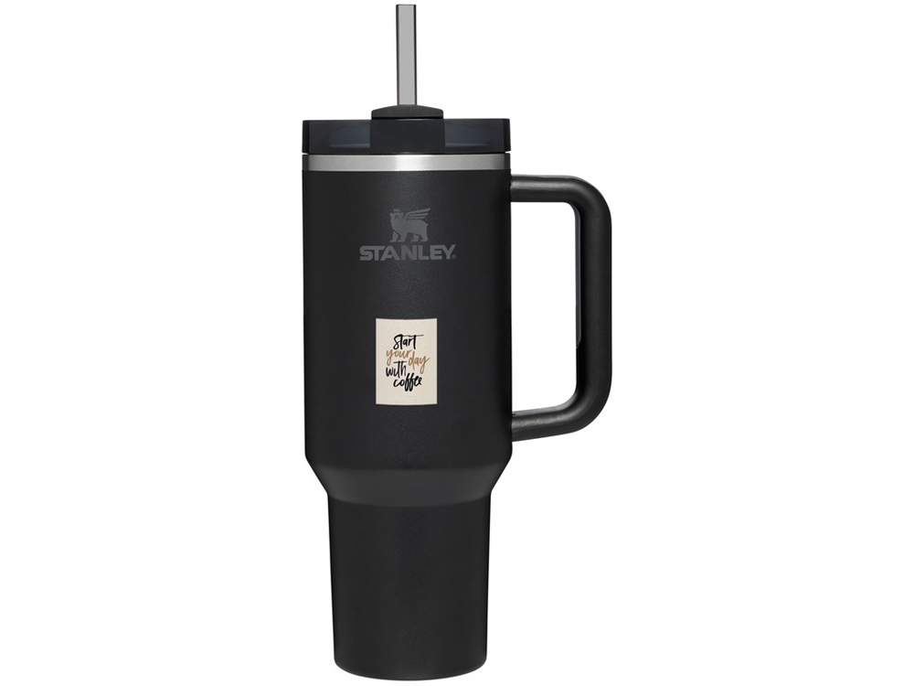 Stanley Quencher H2.0 стакан 1200 мл - сплошной черный — изображение 3