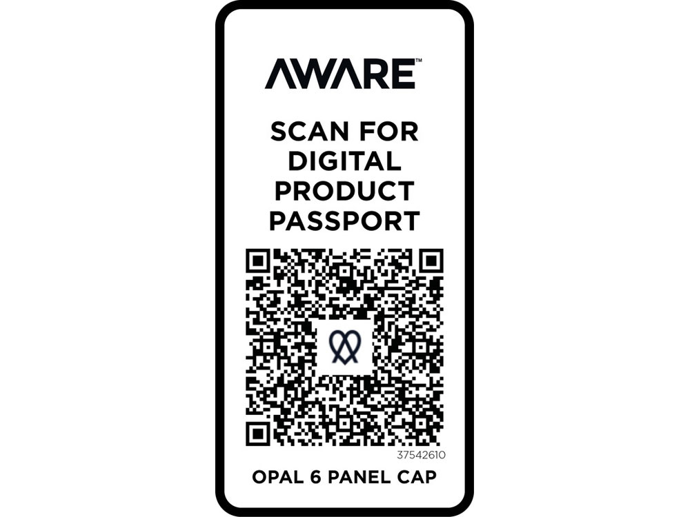 Opal с 6 панелями Aware™ кепка из переработанных материалов - Зеленый — изображение 4