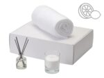 Подарочный набор White light 2.0 с пледом, диффузором, насыпной свечой