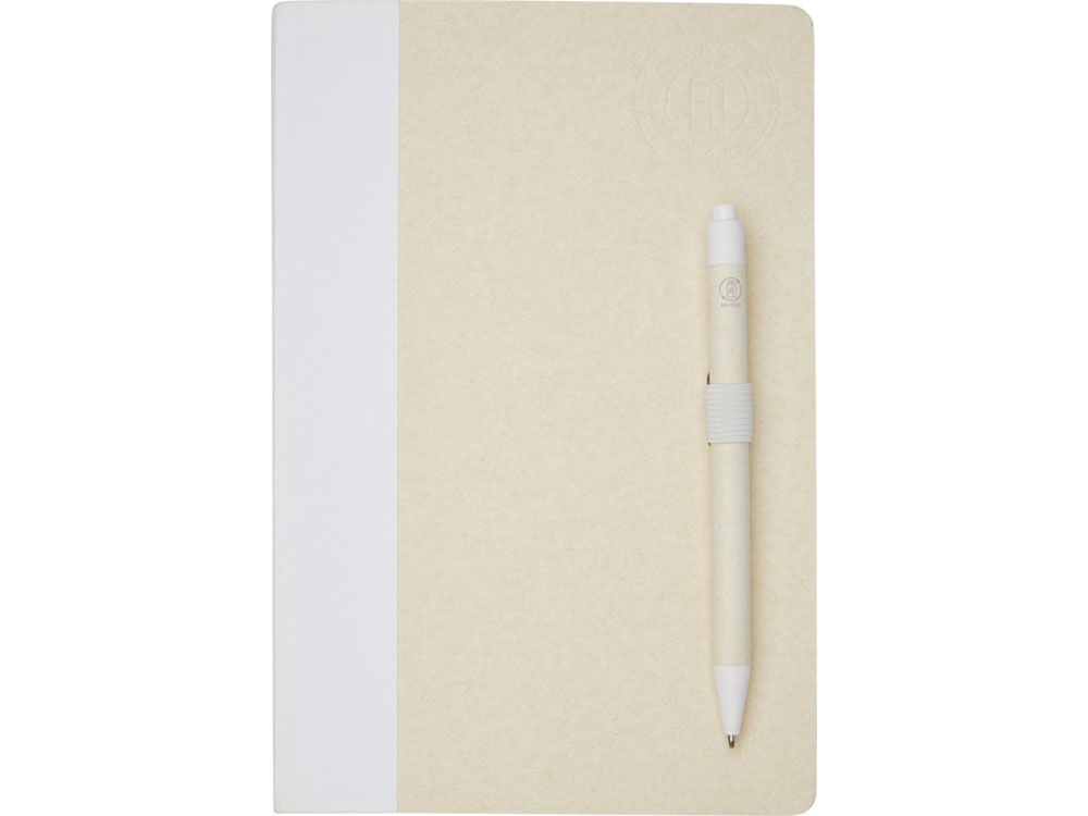 Блокнот размером A5 и шариковая ручка Dairy Dream, белый — изображение 2