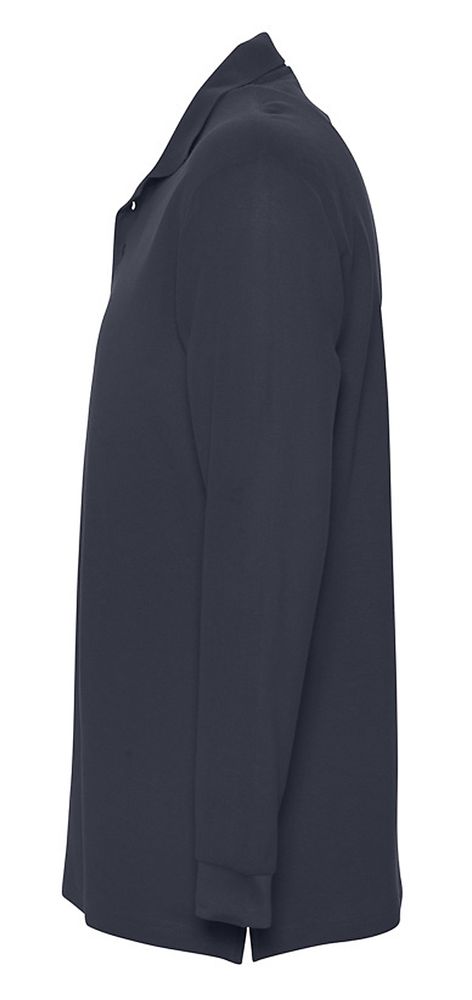 Рубашка поло мужская с длинным рукавом Star 170, темно-синяя — изображение 3