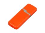Флешка промо прямоугольной формы c оригинальным колпачком, 64 Гб, оранжевый