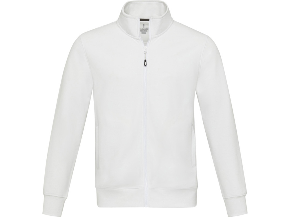Galena унисекс-свитер с полноразмерной молнией из переработанных материалов Aware™ - Белый — изображение 2