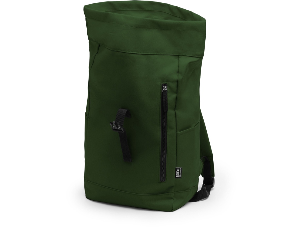 Рюкзак из RPET полиэстера DRONTE, темно-зеленый — изображение 4