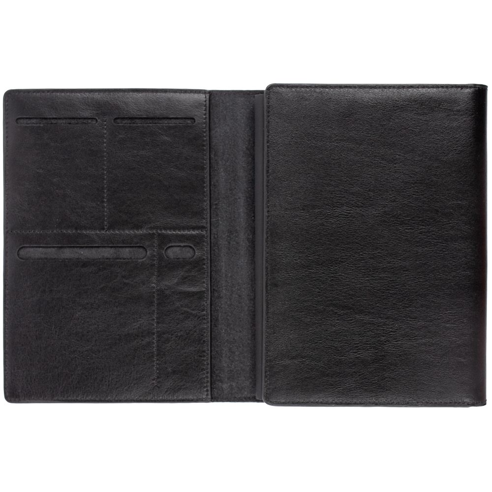 Ежедневник-портфолио Napoli, недатированный, черный — изображение 4