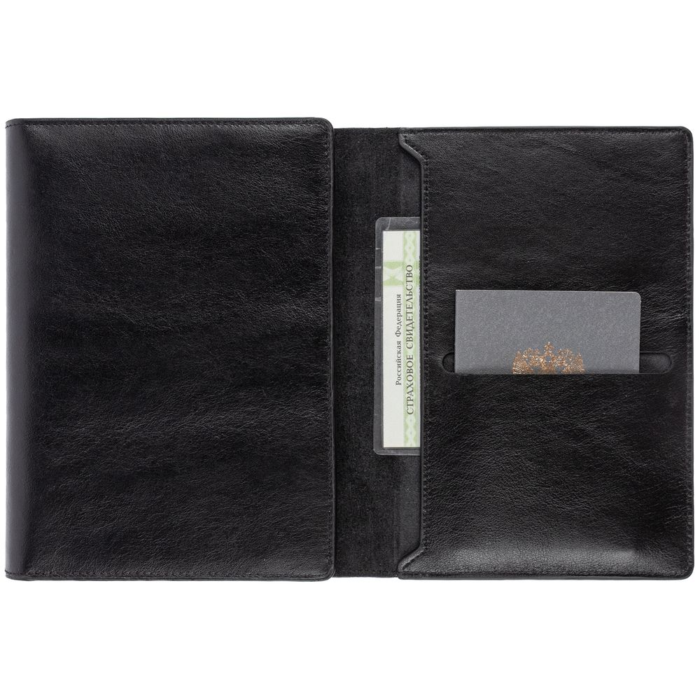 Ежедневник-портфолио Napoli, недатированный, черный — изображение 6