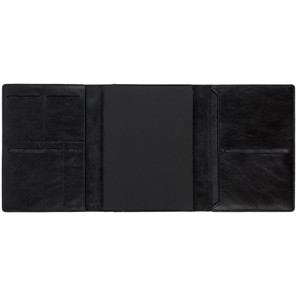 Ежедневник-портфолио Napoli, недатированный, черный — изображение 7