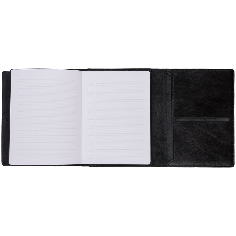 Ежедневник-портфолио Napoli, недатированный, черный — изображение 9