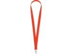 Ланъярд из RPET с карабином, красный