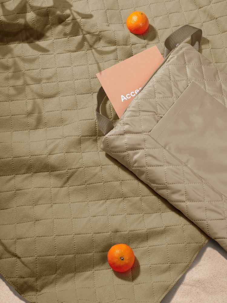 Плед для пикника Soft & Dry, бежевый — изображение 9