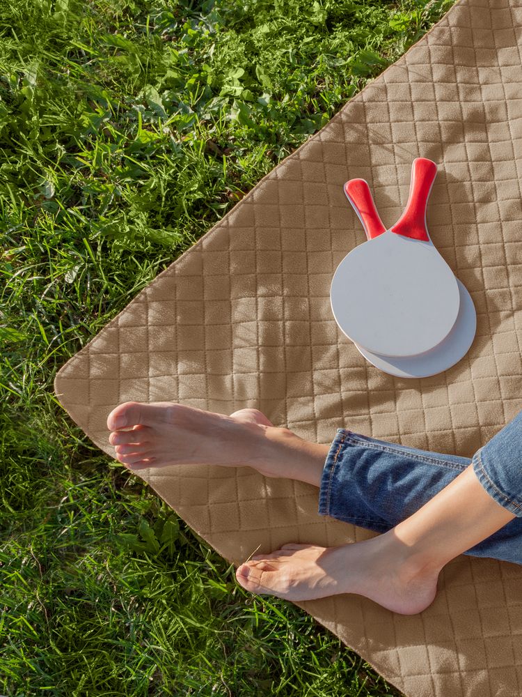 Плед для пикника Soft & Dry, бежевый — изображение 8