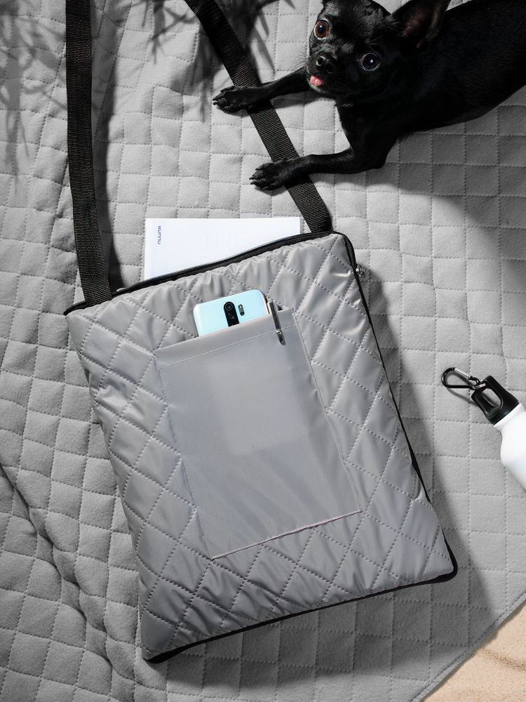 Плед для пикника Soft & Dry, серый — изображение 5