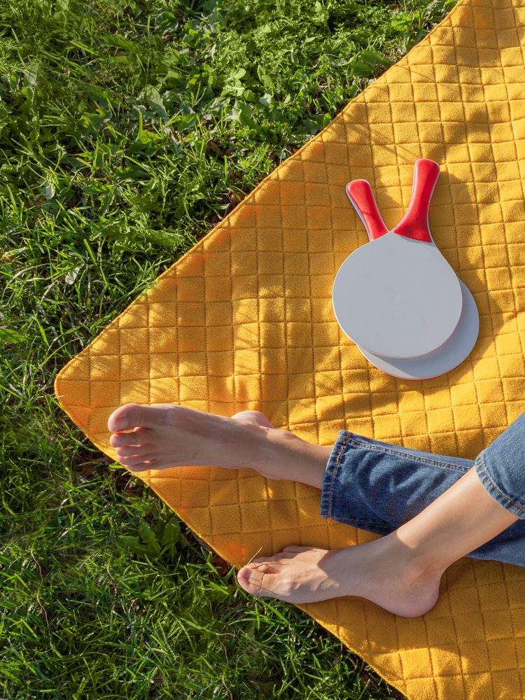 Плед для пикника Soft & Dry 2, желтый — изображение 5