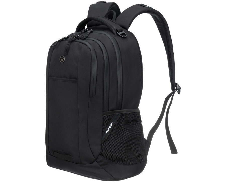 Рюкзак TORBER ROCKIT с отделением для ноутбука 15, чёрный, полиэстер, 34 х 16,5 х 47 см, 24 л — изображение 2
