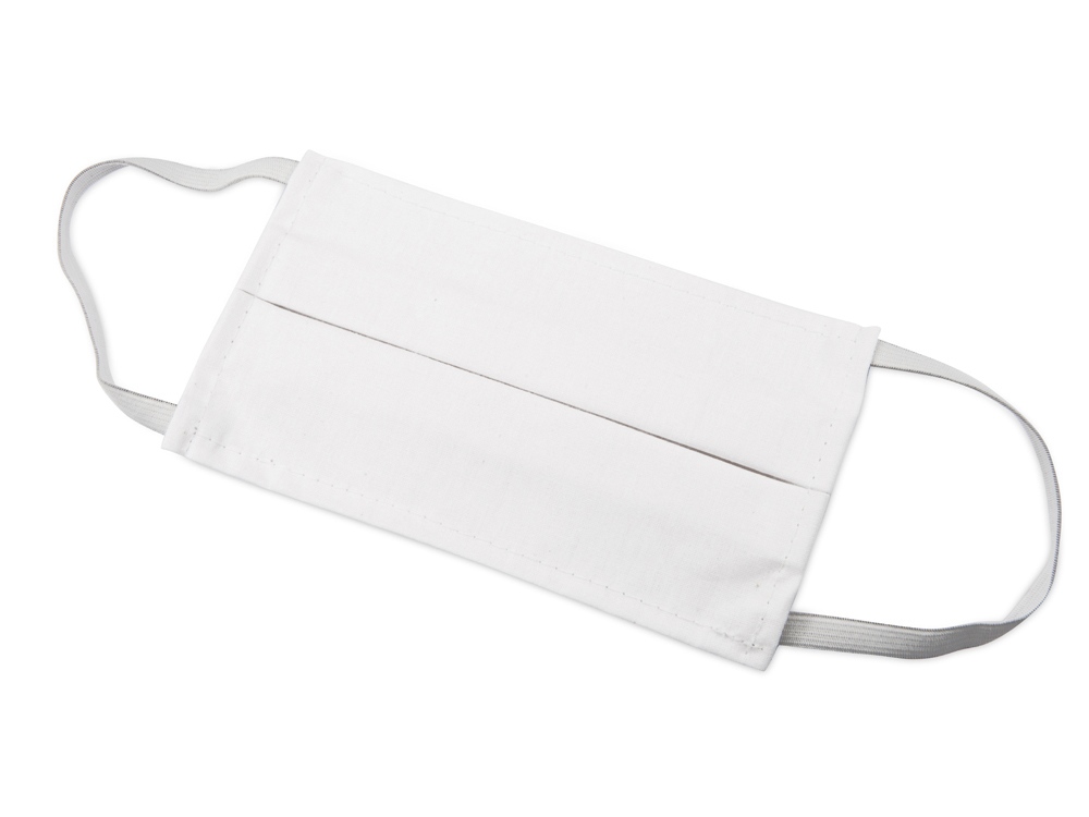 Маска для лица многоразовая из хлопка, белый — изображение 5