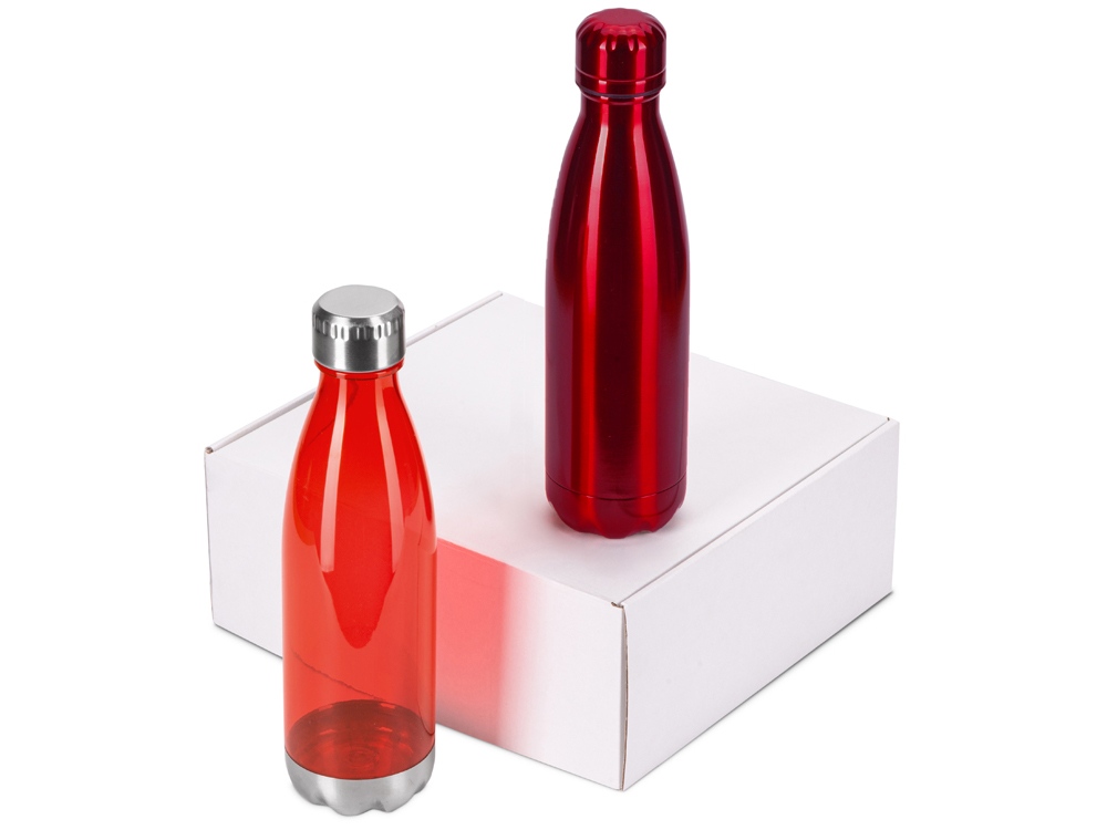 Подарочный набор с термосом и бутылкой Bottle set, красный