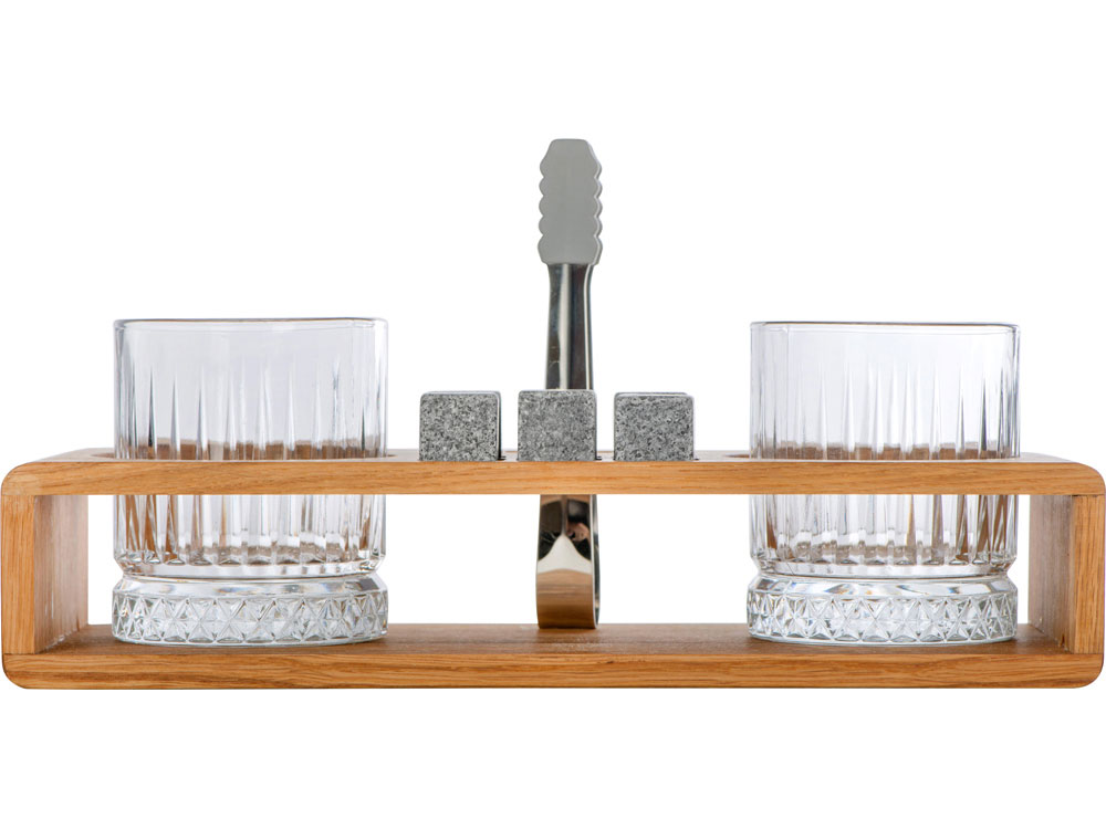 Набор для виски и коктейлей на подставке из дуба Whiskey Party (Р) — изображение 2