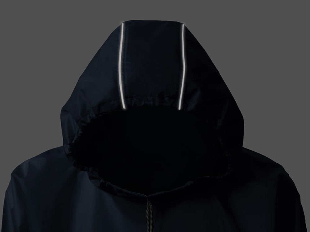 Дождевик - пончо Galaxy со светоотражающими элементами, темно-синий — изображение 9