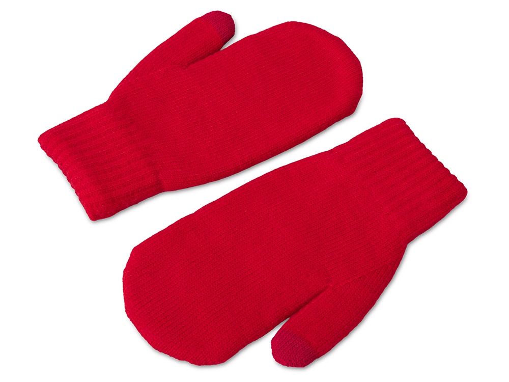 Подарочный набор с варежками, шарфом и термосом,красный — изображение 7