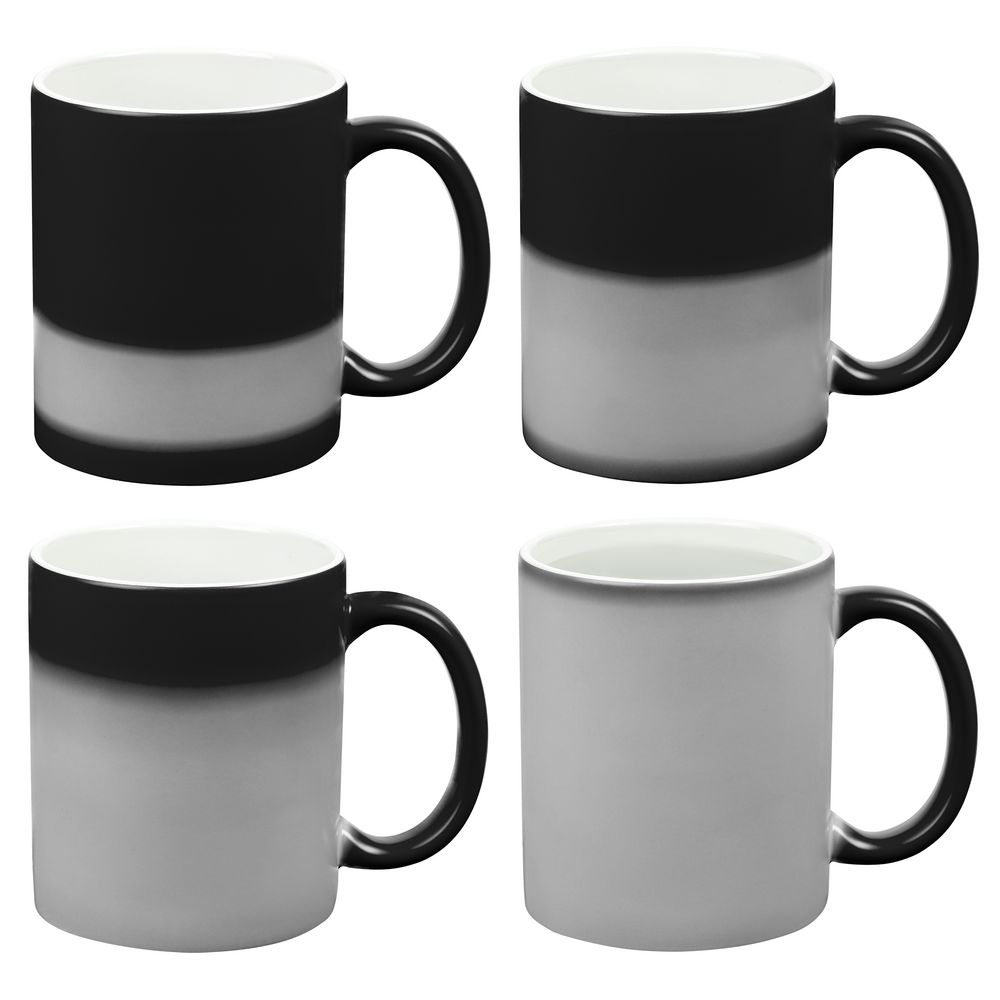 Кружка «Хамелеон», глянцевая, черная — изображение 3