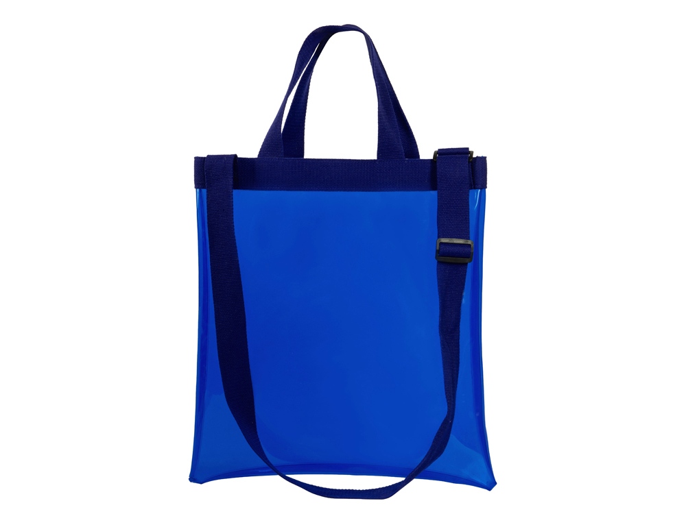 Сумка Frank из прозрачного пластика с регулирующейся лямкой, синий — изображение 2