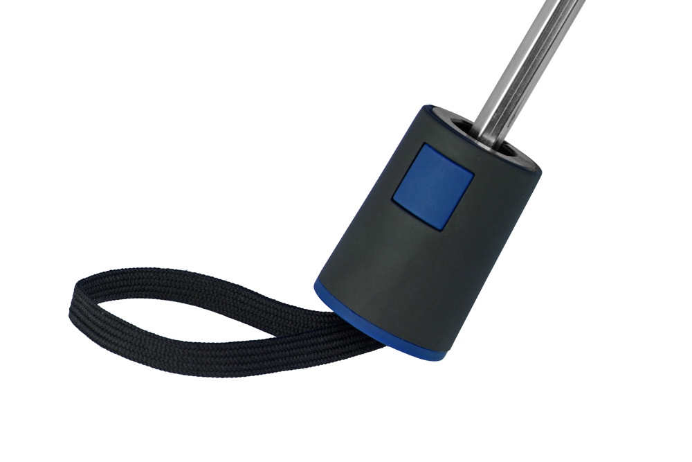 Зонт складной Irvine, полуавтоматический, 3 сложения, с чехлом, синий — изображение 7