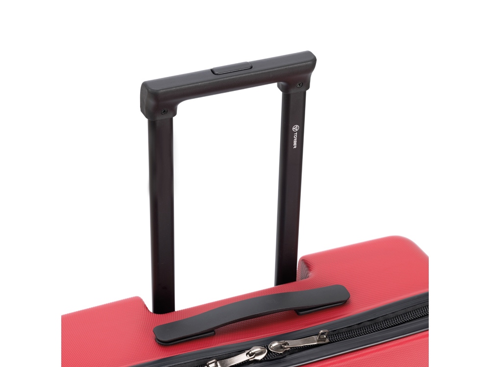 Чемодан TORBER Elton, красный, ABS-пластик, 47 х 32 х 78 см, 96 л — изображение 8