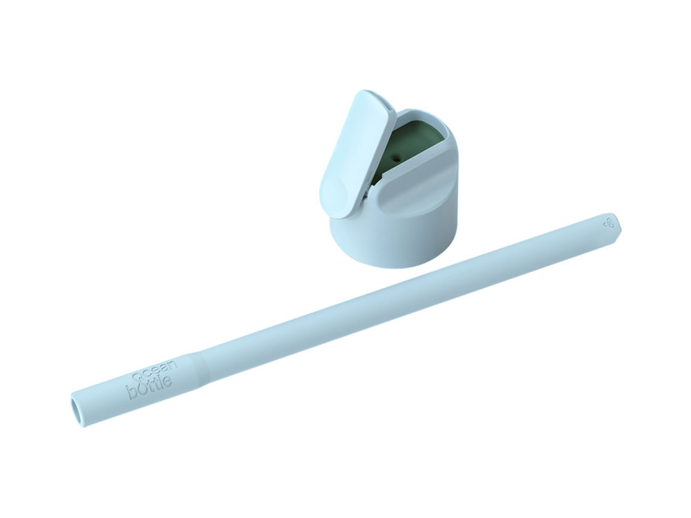 Бутылка-термос для воды Ocean Bottle GO объемом 500 мл - Небесно-голубой — изображение 4