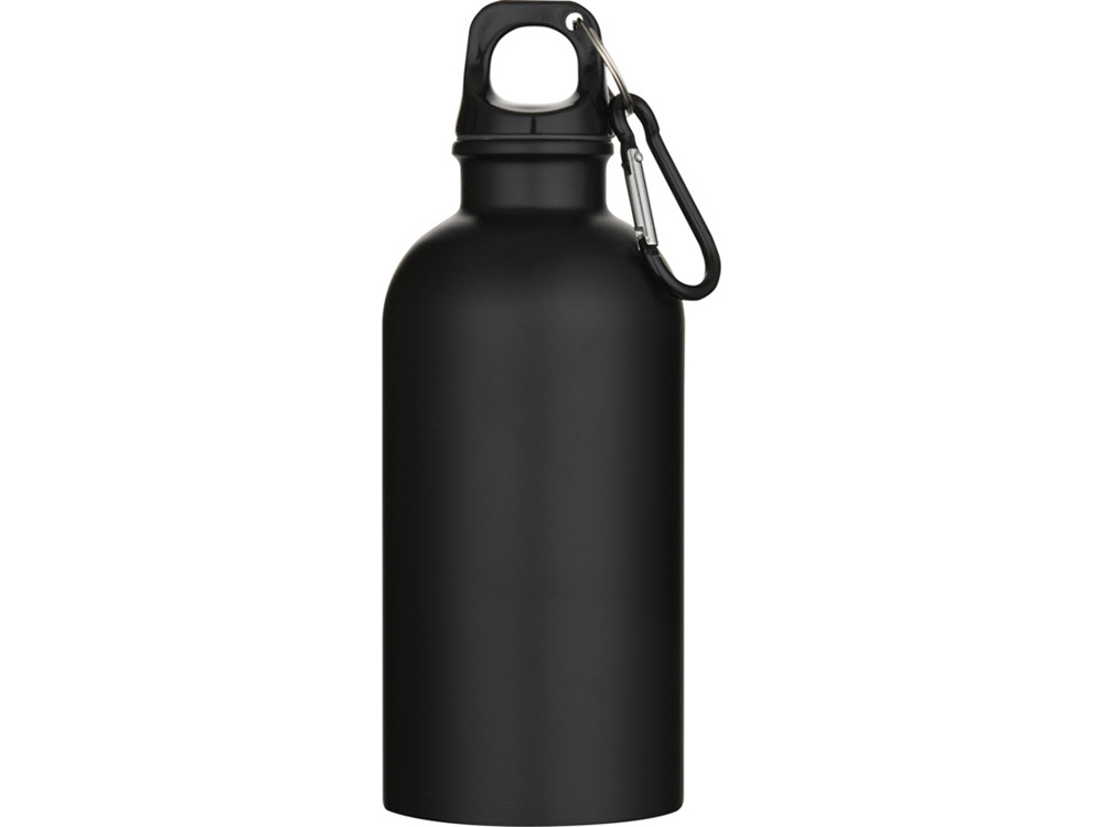 Oregon одностенная бутылка для воды с карабином, изготовленная из нержавеющей стали, сертифицированной по стандарту RCS, объемом 400 мл - Черный — изображение 2