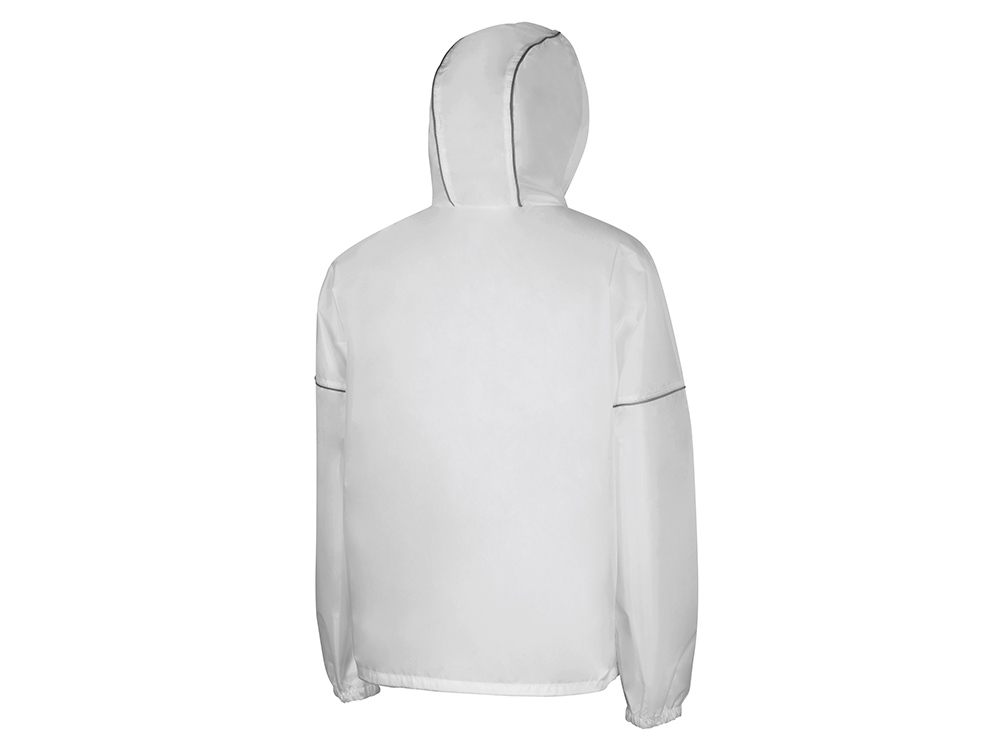 Короткий дождевик Tornado со светоотражающими элементами, белый — изображение 2