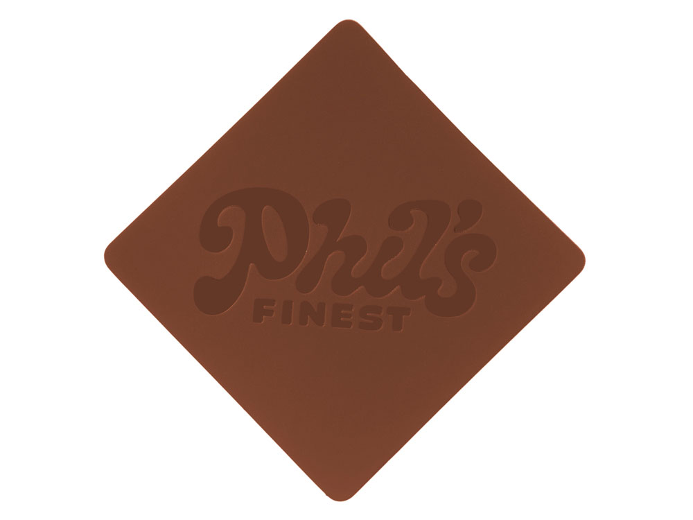 ПАТЧ РОМБ soft-touch (коричневый) 7,6 х 7,6 см — изображение 3