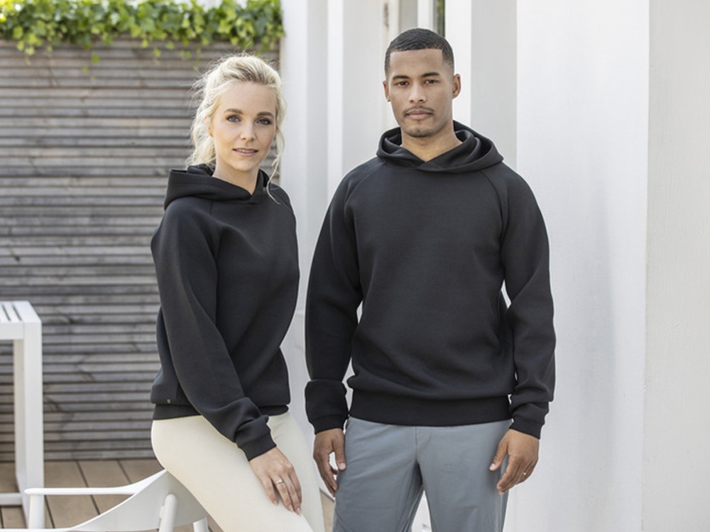 Danali унисекс интерлок спортивная толстовка - Сплошной черный — изображение 4