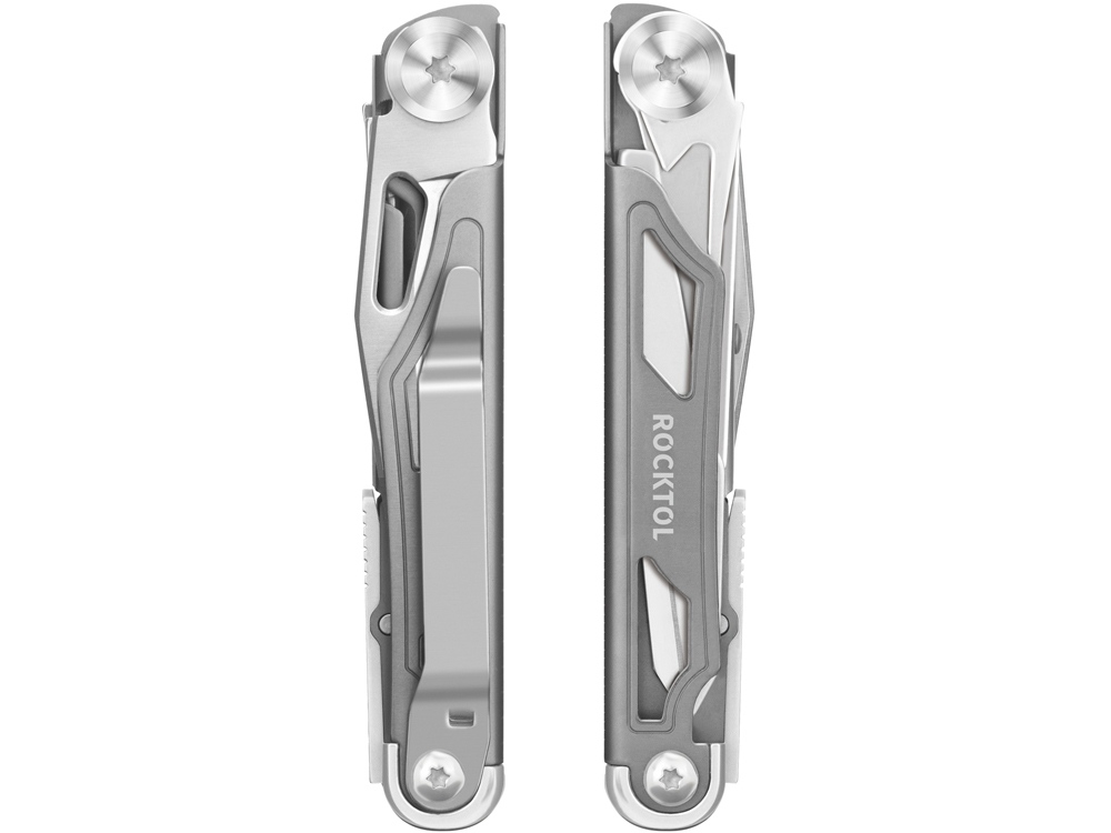 Нож-мультитул Rocktol 12 в 1 с титановыми ручками, серый — изображение 6