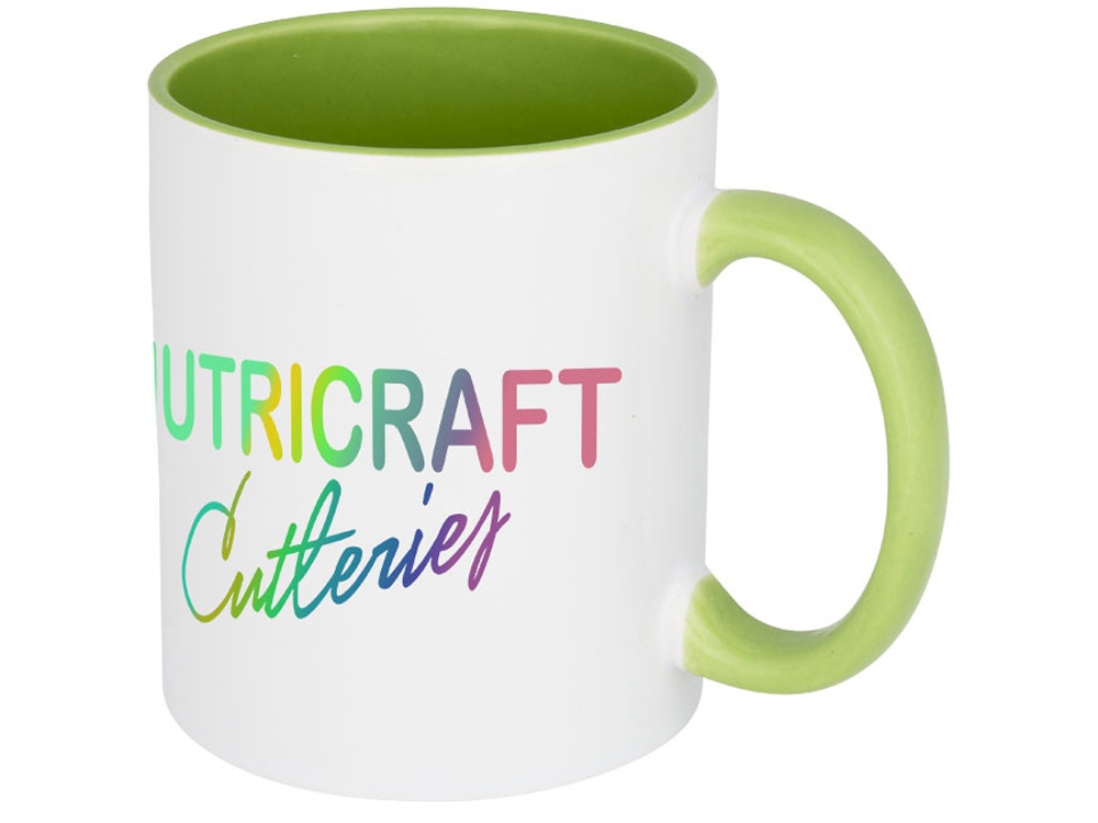 Цветная кружка Pix для сублимации, белый/зеленый — изображение 4