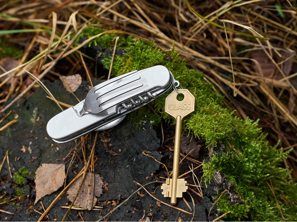 Нож перочинный Stinger, 109 мм, 8 функций, материал рукояти: нержавеющая сталь (серебристый) — изображение 8