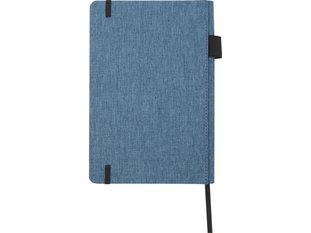 Блокнот Orin, формат А5, из переработанного ПЭТ, синий — изображение 3