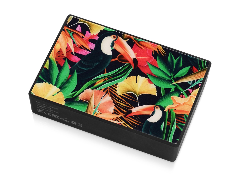 Портативная колонка Concept с полноцетной печатью, черный — изображение 12