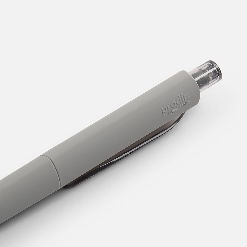 Ручка шариковая Prodir DS8 PRR-T Soft Touch, серая — изображение 5