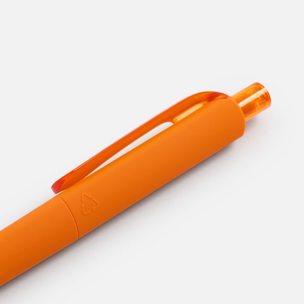 Ручка шариковая Prodir DS8 PRR-T Soft Touch, оранжевая — изображение 4