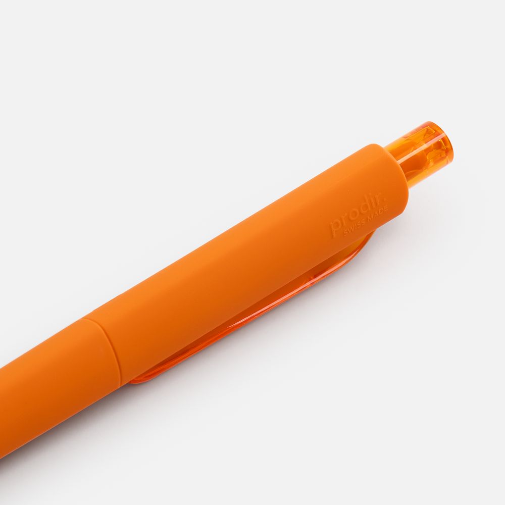 Ручка шариковая Prodir DS8 PRR-T Soft Touch, оранжевая — изображение 5