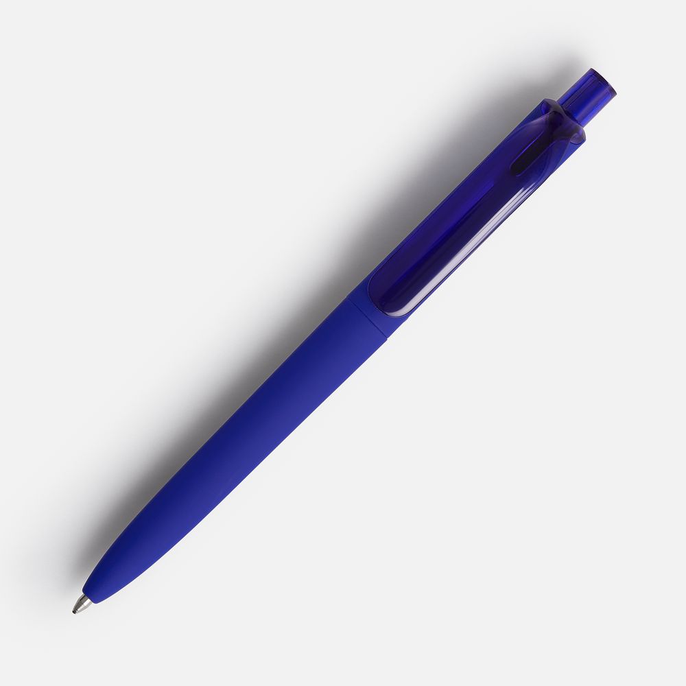 Ручка шариковая Prodir DS8 PRR-T Soft Touch, синяя — изображение 2