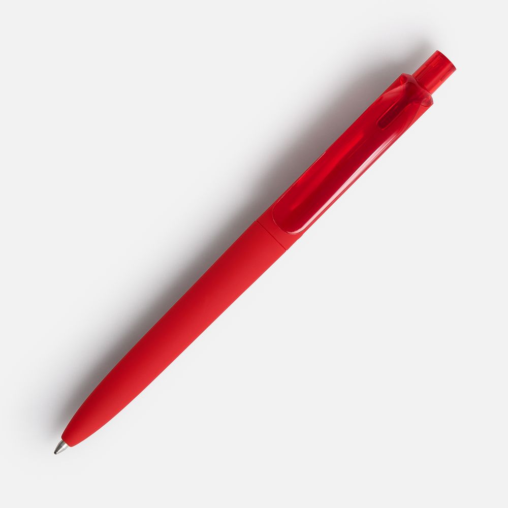 Ручка шариковая Prodir DS8 PRR-T Soft Touch, красная — изображение 2