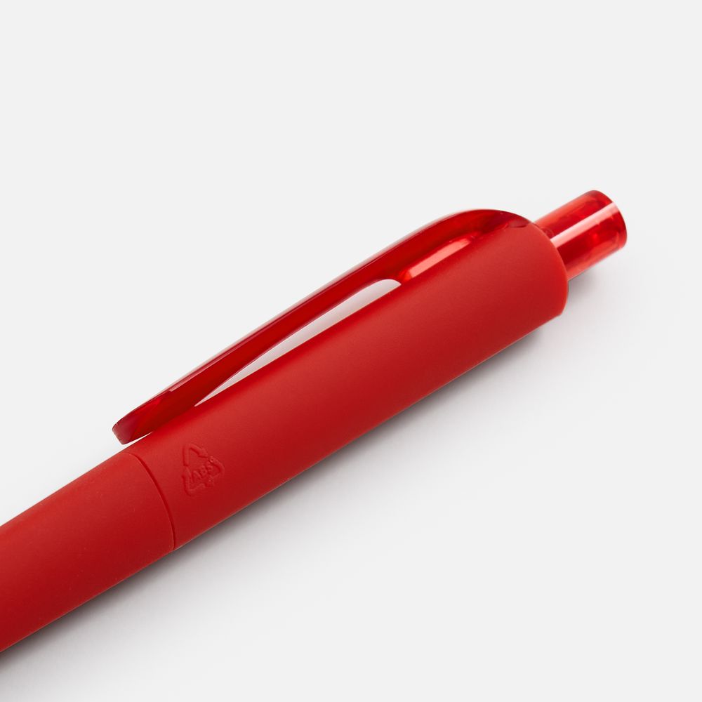 Ручка шариковая Prodir DS8 PRR-T Soft Touch, красная — изображение 4