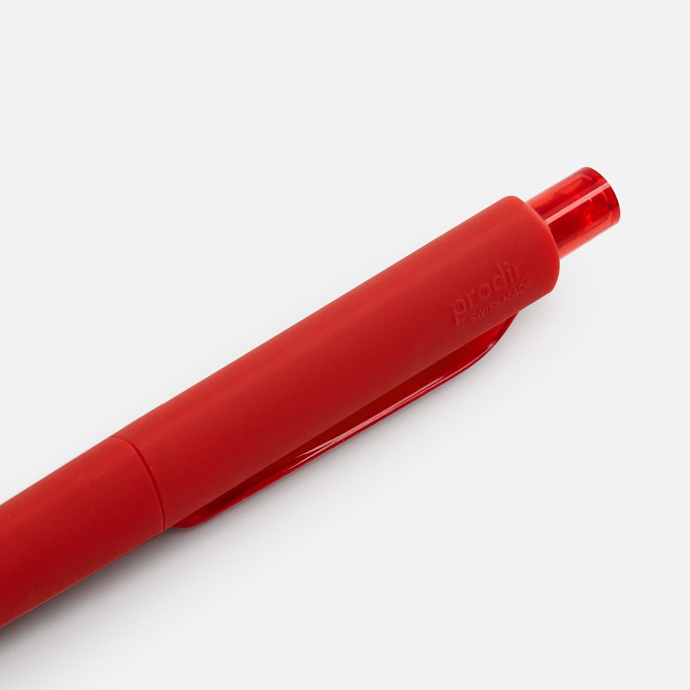 Ручка шариковая Prodir DS8 PRR-T Soft Touch, красная — изображение 5